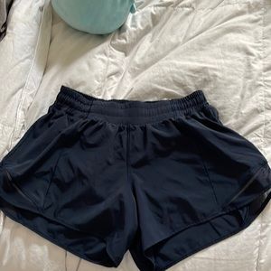 Navy lululemon shorts